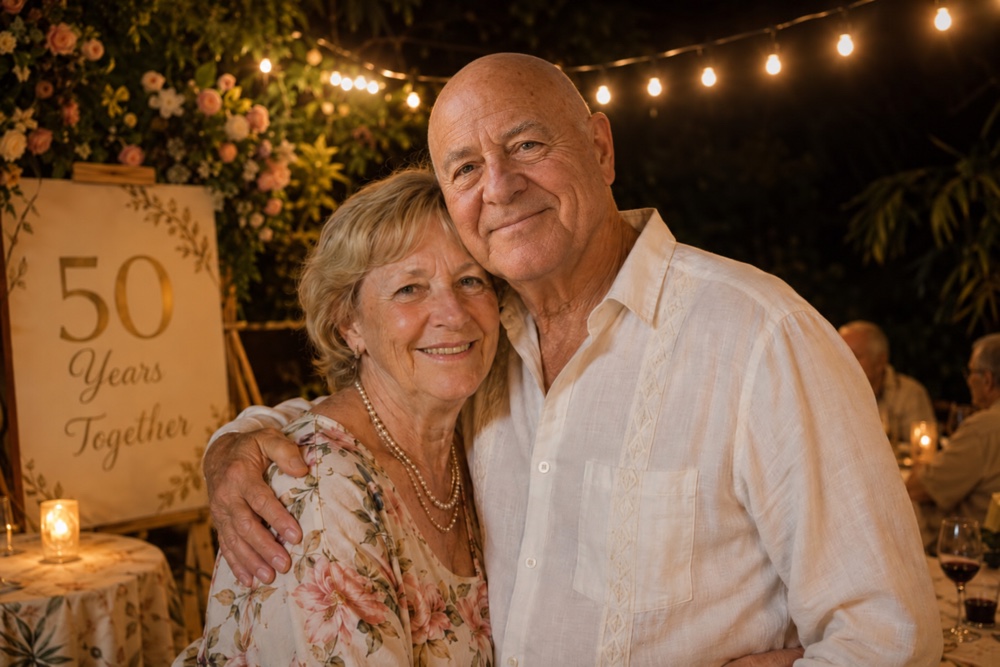 Bob and Carol on their 50th anniversary